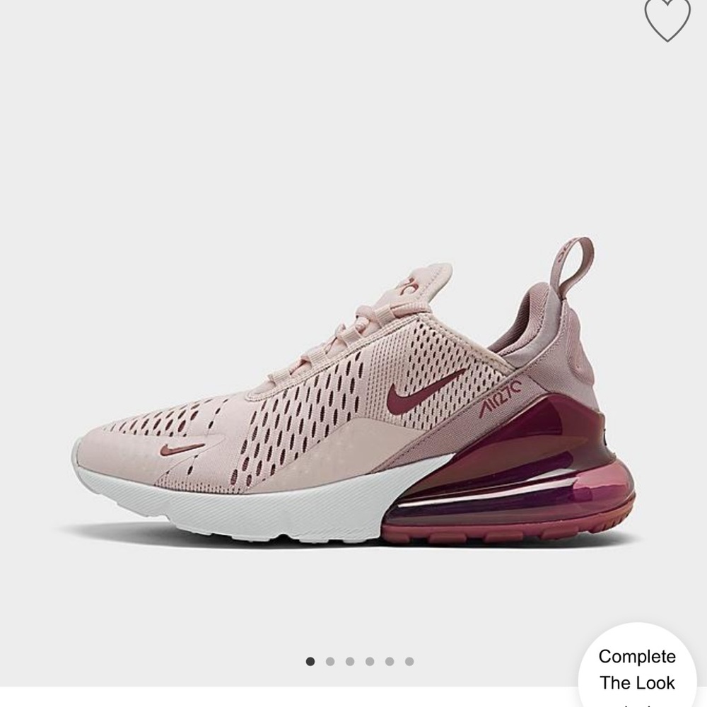 WOMEN'S NIKE AIR MAX 270, Barely Rose/Elemental Rose/White/Vintage Wine
